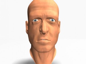 animated male head12011 Modelo 3D