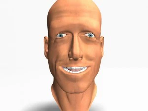 animated male head12011 3D Model