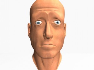 animated male head12011 Modelo 3D