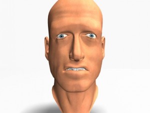 animated male head12011 Modelo 3D