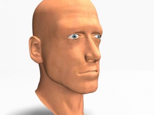 animated male head12011 Modelo 3D