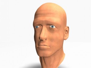 animated male head12011 Modelo 3D