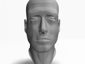 animated male head12011 Modelo 3D