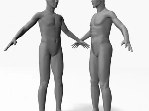 обнаженный мужчина 42011 3D Модель