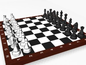 chess set 1 3D Model