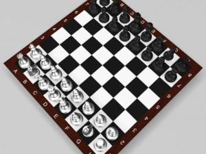 chess set 1 3D Model