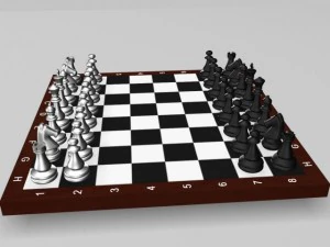 chess set 1 3D Model