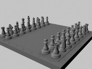 chess set 1 3D Model