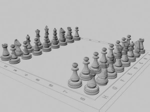chess set 1 3D Model