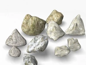 ロックセット01 3Dモデル