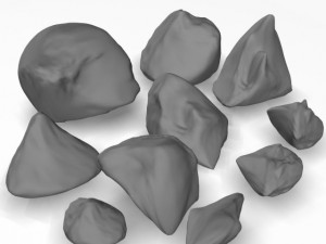 rock set 01 Model 3D