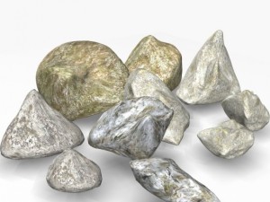 rock set 01 Model 3D