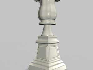 garden urn planter 01 3D 模型