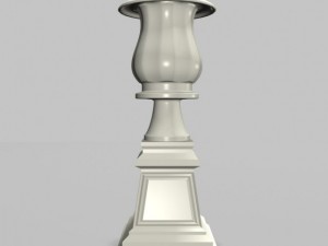 garden urn planter 01 3D 模型