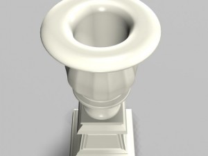 garden urn planter 01 3D 模型