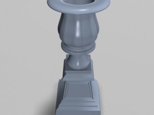 garden urn planter 01 3D 模型