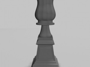 garden urn planter 01 3D 模型