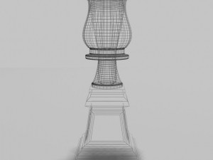 garden urn planter 01 3D 模型