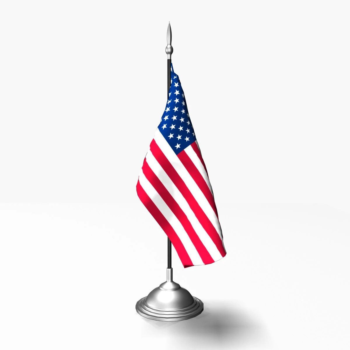 desk flag 01 3D Model .c4d .max .obj .3ds .fbx .stl .blend