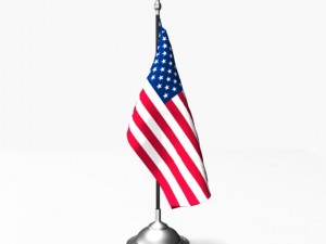 desk flag 01 3D 模型