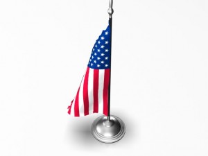 desk flag 01 3D Модель