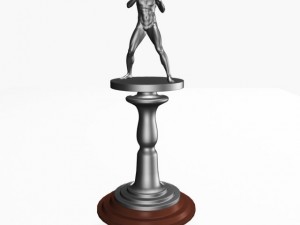 boxing trophy Model 3D