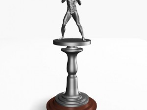 boxing trophy Model 3D