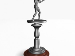 boxing trophy Model 3D