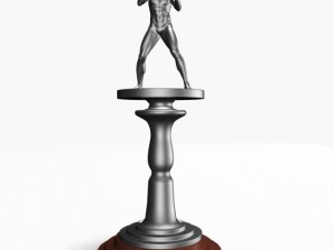 boxing trophy Model 3D