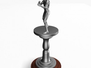 boxing trophy Model 3D