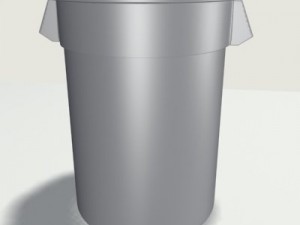 trash can 01 Modello 3D