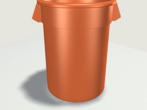 trash can 01 Modello 3D