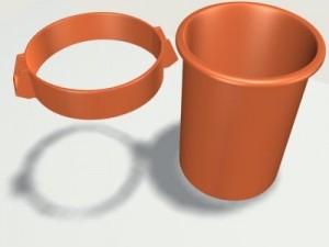 trash can 01 Modello 3D