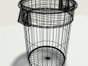 trash can 01 Modello 3D