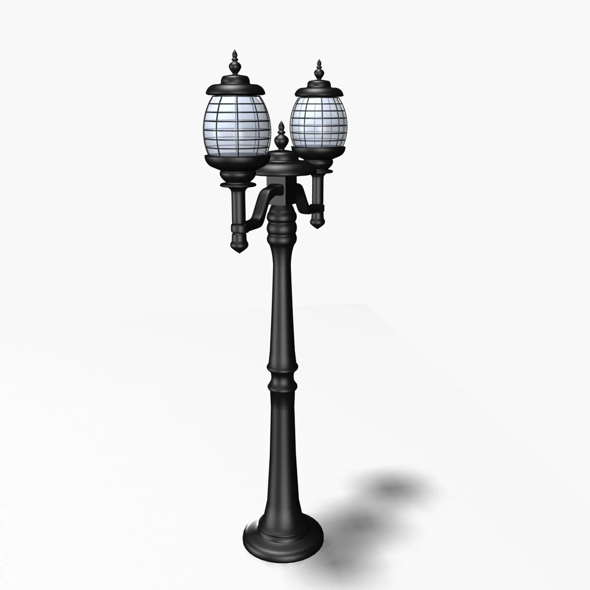 street lamp 2 3D Model .c4d .max .obj .3ds .fbx .stl .blend 