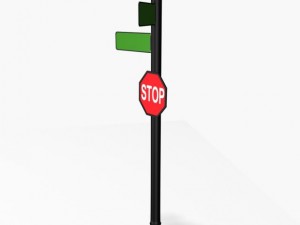 street sign 1 3D-Modell