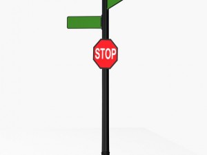 street sign 1 3D-Modell