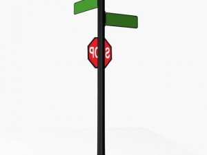 street sign 1 3D-Modell