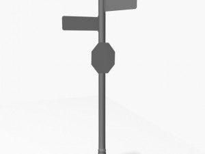 street sign 1 3D-Modell