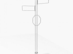 street sign 1 3D-Modell