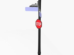 street sign 02 3D Model