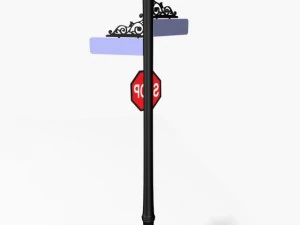 street sign 02 3D Model