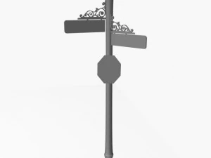 street sign 02 3D Model