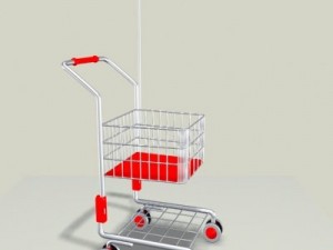 childrens shopping cart Modelo 3D
