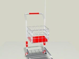 childrens shopping cart 3D Model