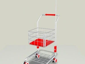 childrens shopping cart 3D Model