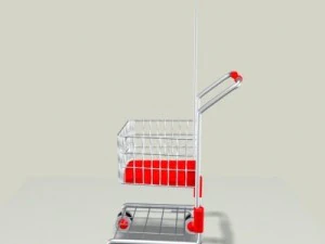 childrens shopping cart 3D Model