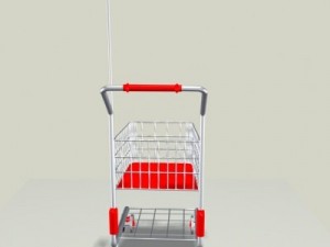 childrens shopping cart 3D मॉडल