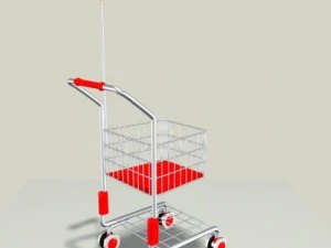 childrens shopping cart 3D Model