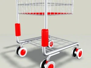 childrens shopping cart 3D Model